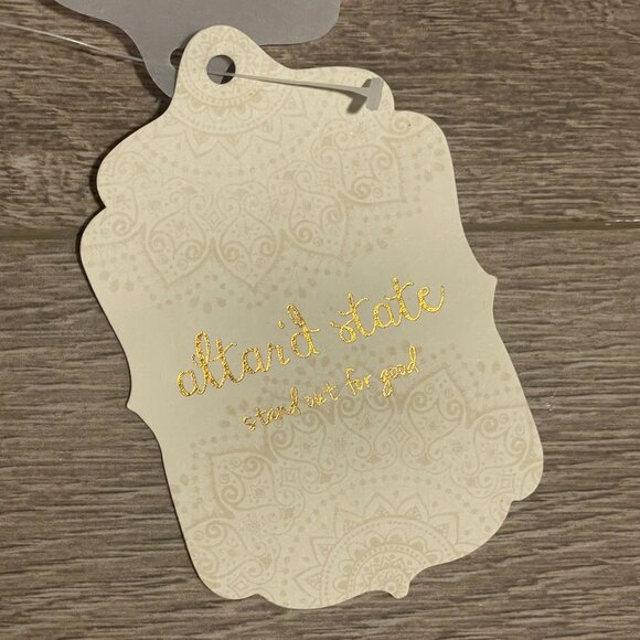 NWT Altar'd State White and Blue Lace Dress Size Medium - Picture 4 of 5